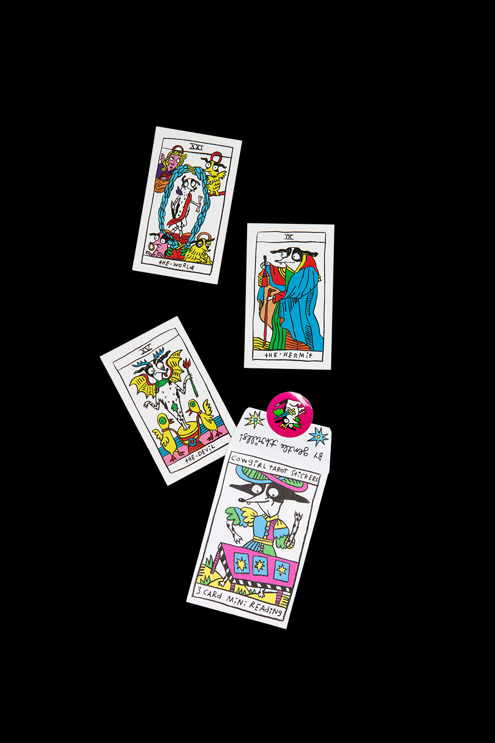 Cowgirl Tarot Sticker Pack, Gentle Thrills