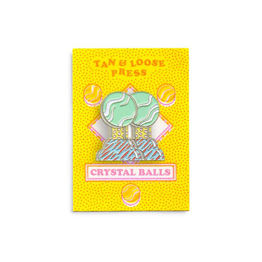 Crystal Balls Pin, Tan & Loose Press