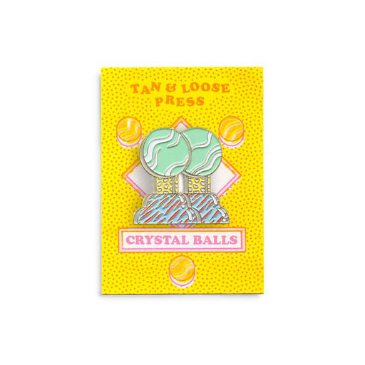 Crystal Balls Pin, Tan & Loose Press