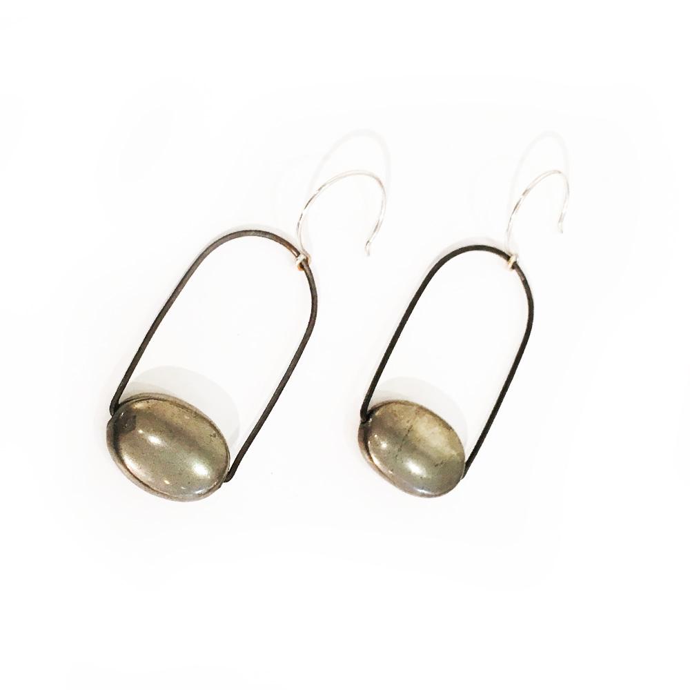 Pyrite Earrings, Holly Bobisuthi